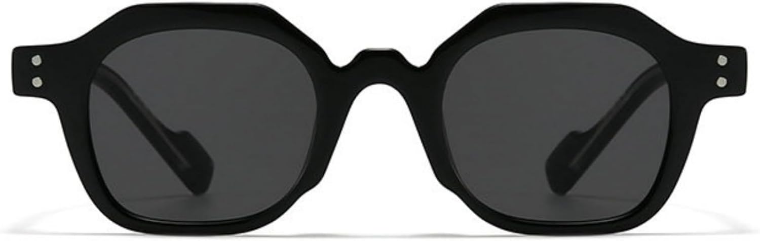 

Солнцезащитные очки COTIA в стиле ретро с шестиугольными линзами для женщин и мужчин, с многоугольными, квадратными и нерегулярными линзами, винтажные, модные, с индивидуальным дизайном, Black