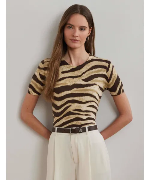

Льняной свитер Eyelah Slim fit Lauren Ralph Lauren, белый