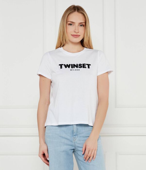 

Футболка женская Twin-Set с надписью, белый