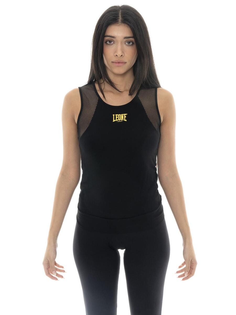 

LEONE 1947 APPAREL Женская майка с сетчатыми проймами Leone Gold