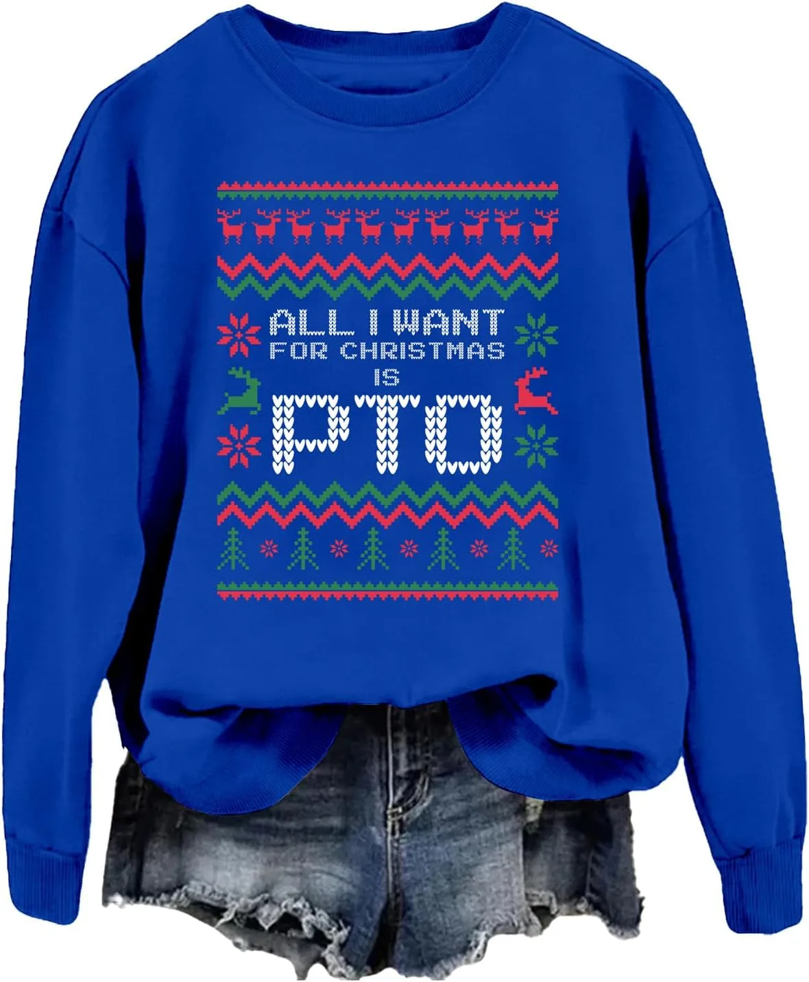 

Свитшот PTO с новогодним принтом Yuisi Doxn