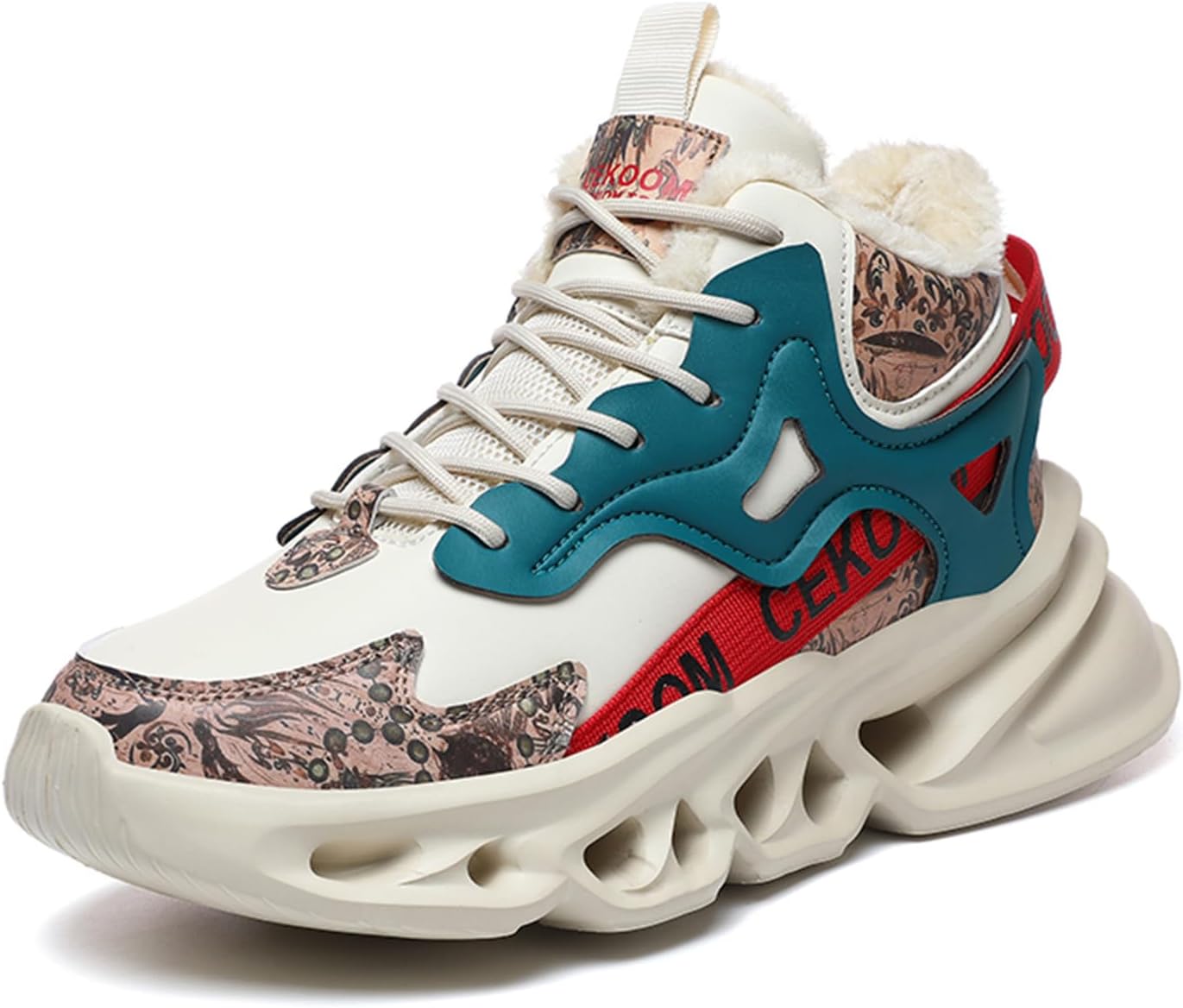 

Мужские повседневные спортивные кроссовки для тенниса, бега, ходьбы и тренировок, модные массивные кроссовки для мужчин Spwagym, бежевый