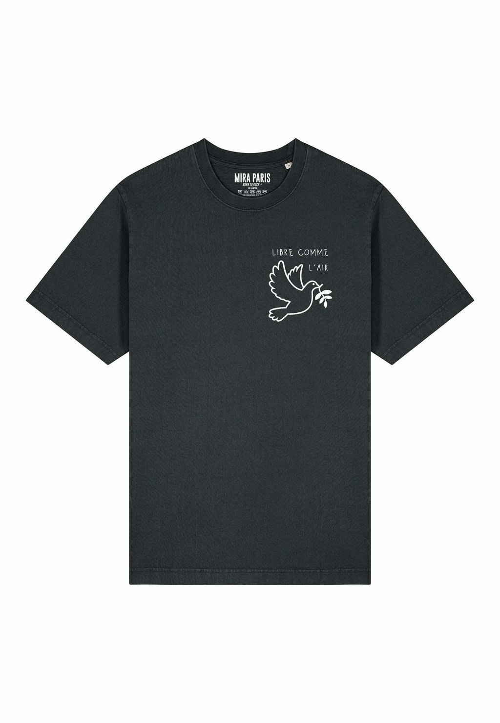 

Футболка с принтом LIBRE COMME L AIR UNISEX HEAVYWEIGHT Mira Paris, цвет Washed Black