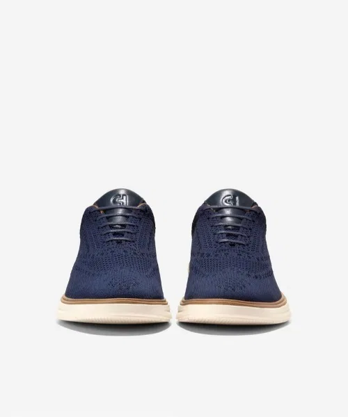 Мужские туфли COLE HAAN OriginalGrand CitySpectator Stitchlite Wing Oxford тёмно-синие — фото 4