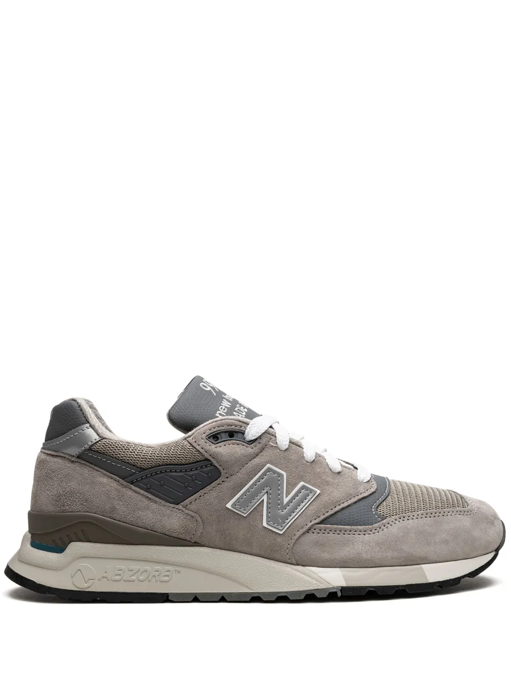 

Кроссовки 998 "Серо-серебристые", сделано в США NEW BALANCE, нейтральный