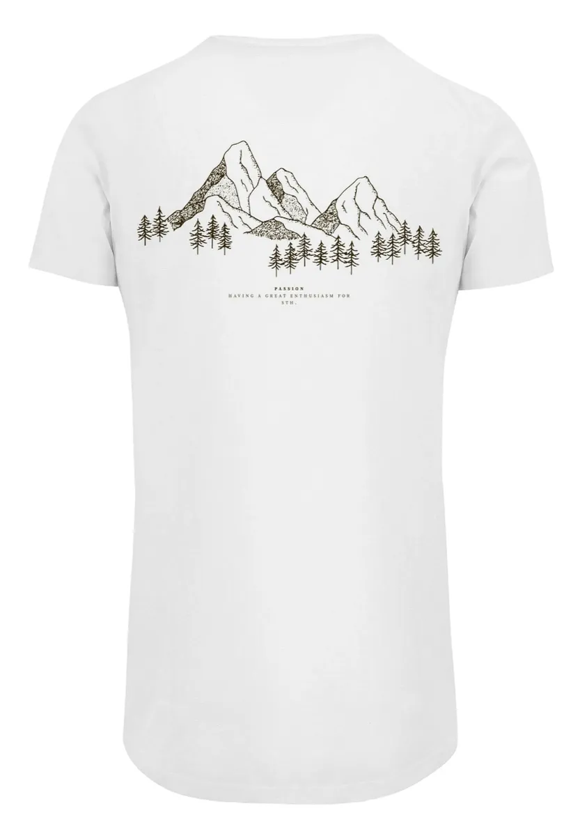 

F4NT4STIC Футболка "PLUS SIZE Mountain Mountains", принт, белый