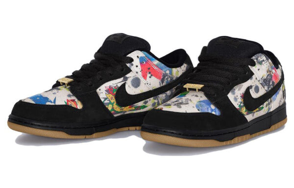 Кроссовки x supreme sb dunk low Nike, черный — фото 2