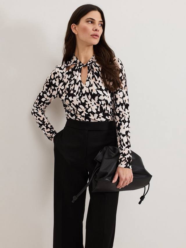 

Топ Mollie с абстрактным принтом Phase Eight, Multi