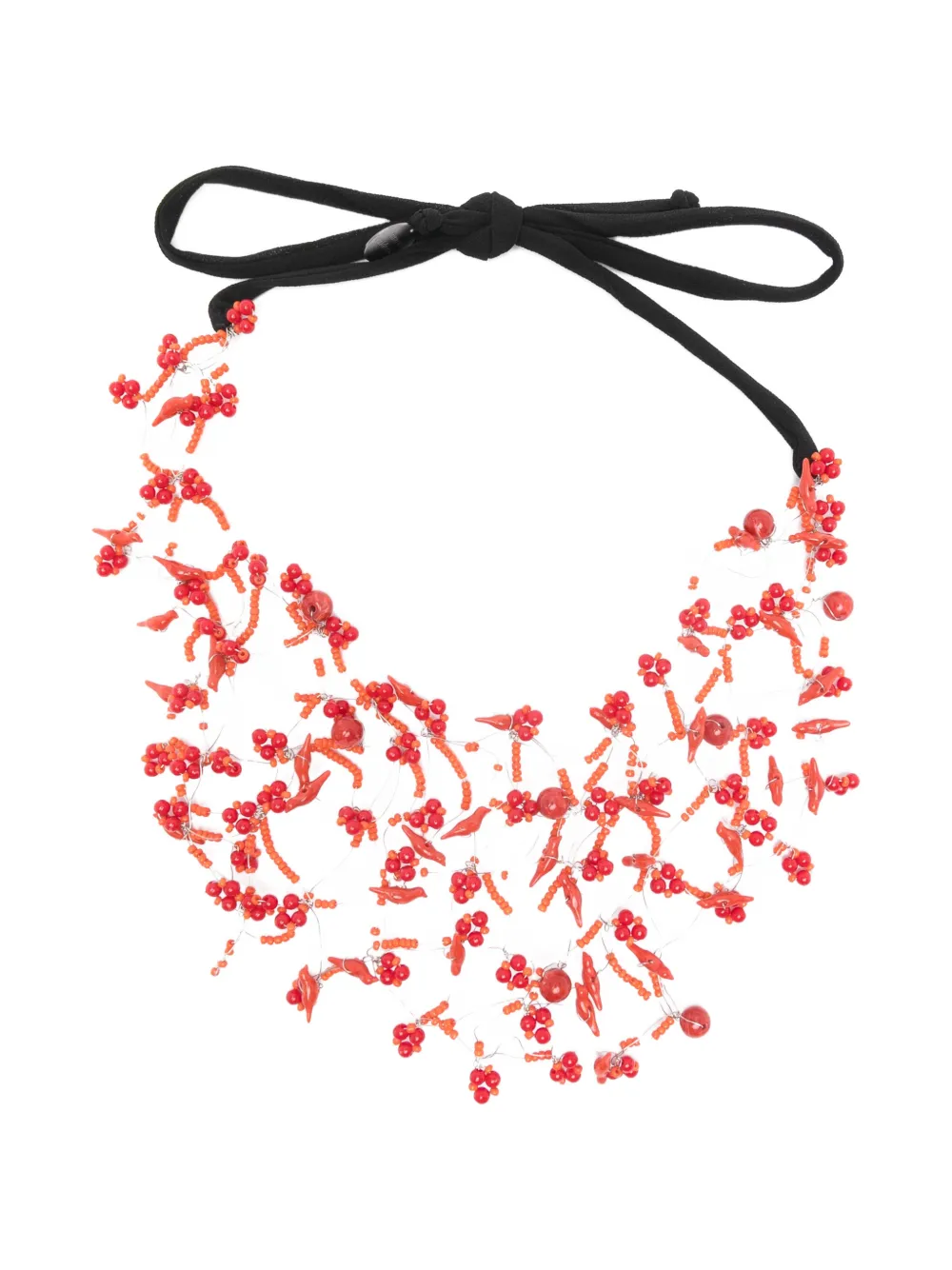 

Бисерное ожерелье Maria Calderara, красный