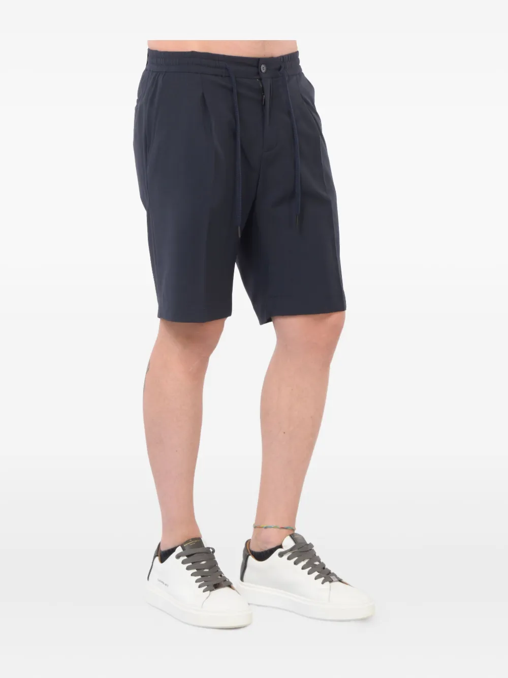 

Плиссированные шорты с завязками Hosio, синий