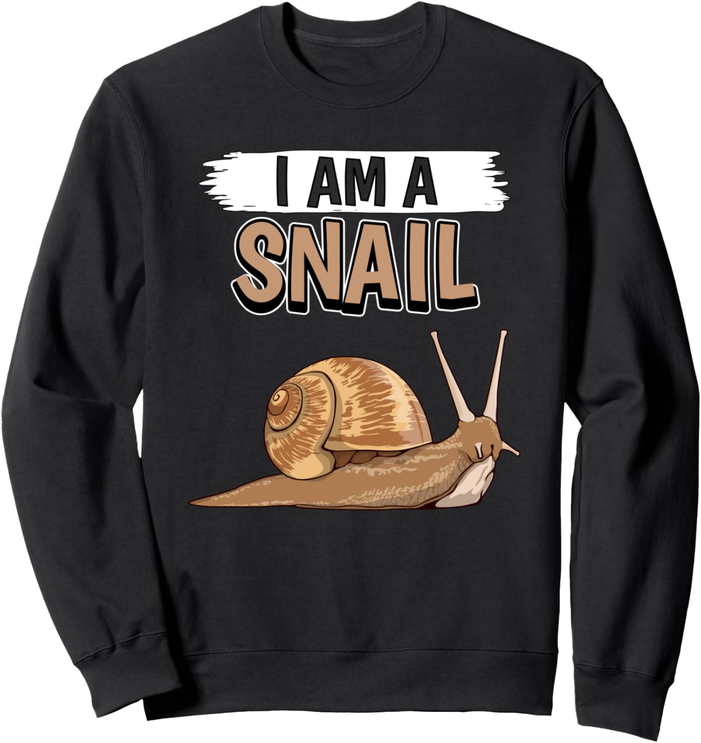 

Улитка. Я - улитка. Толстовка с изображением улитки Funny Snail Clothing Women Men Kids, черный