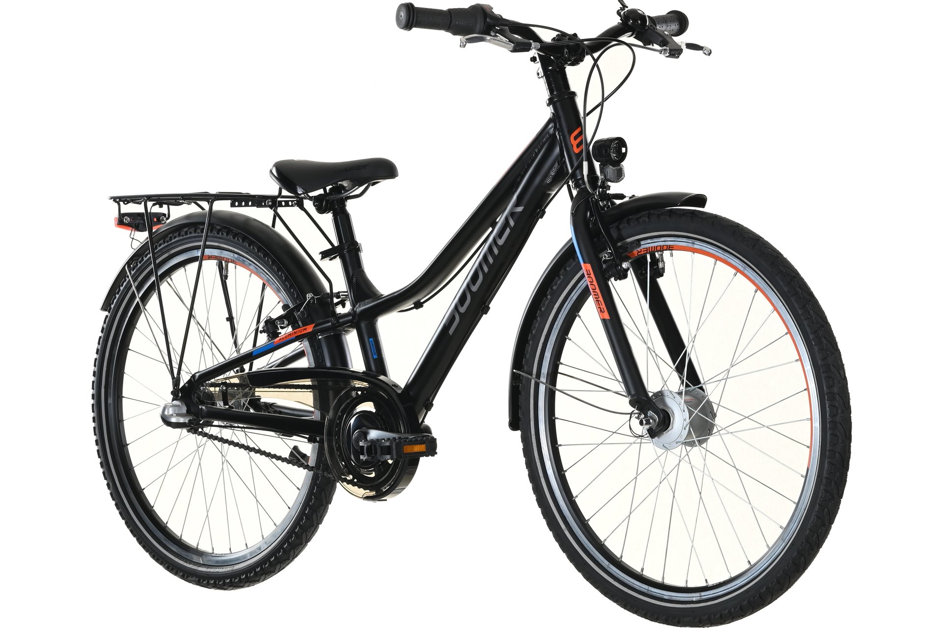 Детский велосипед Boomer RACER 24 N3 - 24 дюймов - Diamant - 2024, цвет Schwarz|black/silver/blue — фото 2