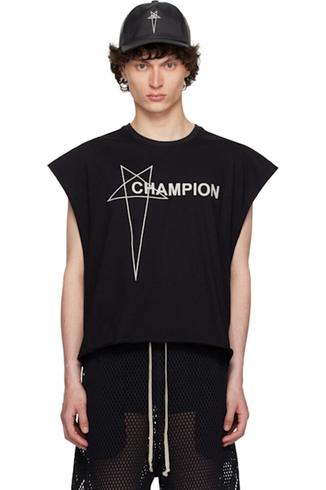 

Черная майка-топ Champion Edition Micro Tatlin Rick Owens