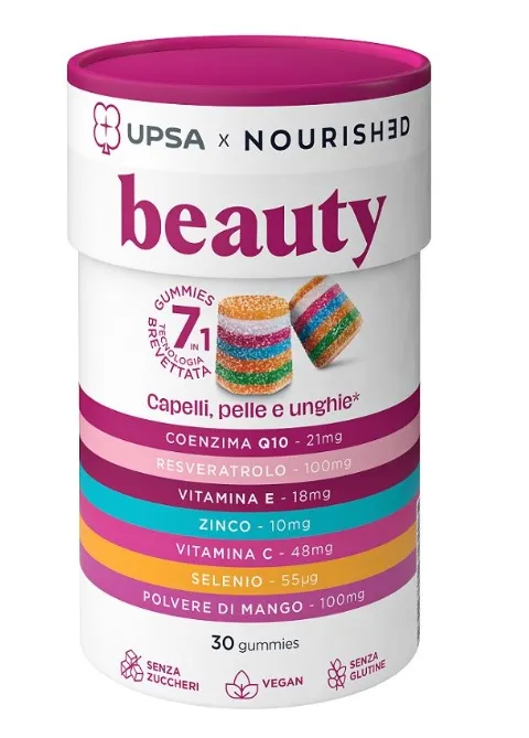 

Upsa X Nourished Beauty 30 жевательных конфет для кожи и ногтей