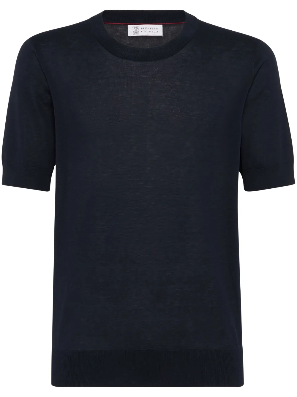 

Футболка из слаб трикотажа Brunello Cucinelli, синий