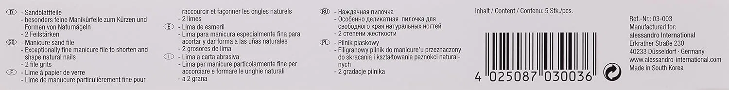 Набор пилок для маникюра Alessandro Professional 100/180, 5 шт. Alessandro — фото 3