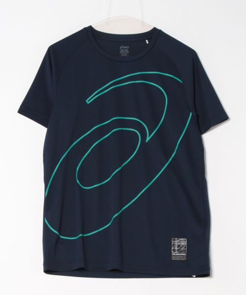 

Футболка с коротким рукавом, технология Dry ASICS, темно-синий