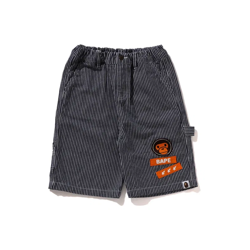 Шорты детские A BATHING APE темно-синие