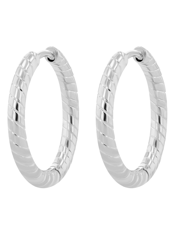 

Женские серьги-кольца Adeliás из полированной нержавеющей стали, серебристый цвет