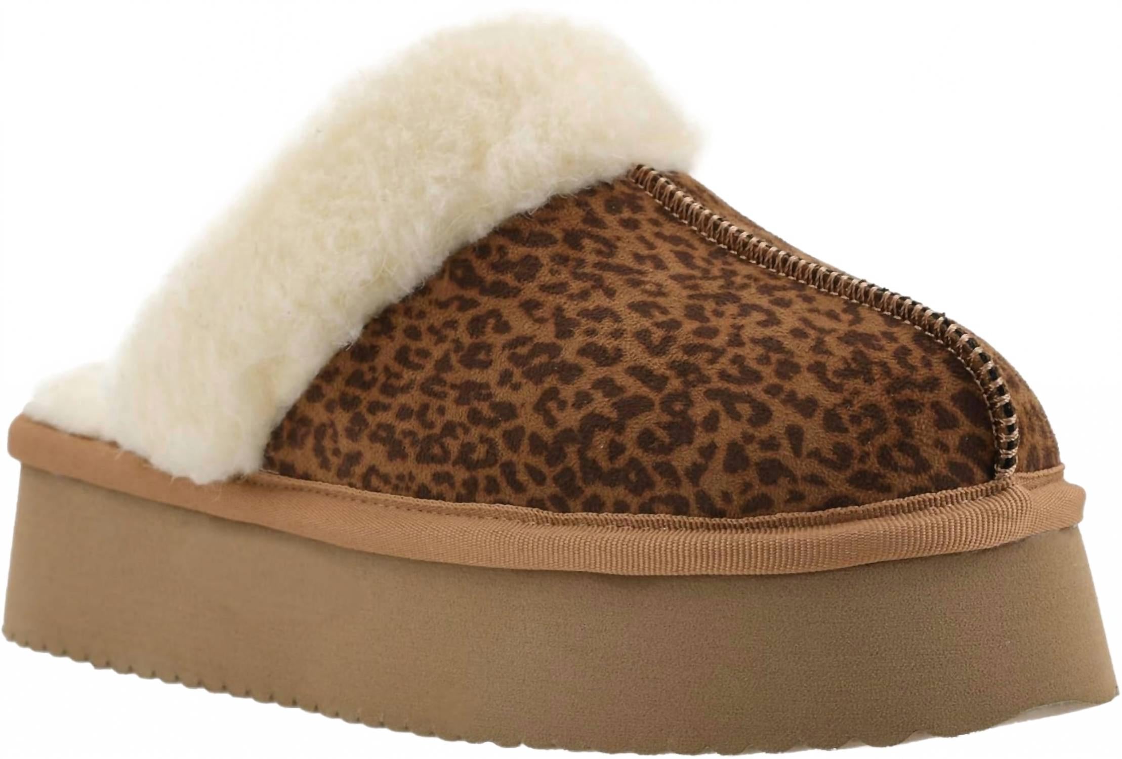 Женские тапочки Cuddle Up с мини-леопардовым принтом Corkys Footwear — фото 2