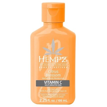 Citrus Blossom Limited Edition Мини ежедневный увлажняющий лосьон для тела 2,25 жидких унций Hempz