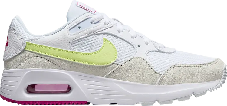 Кроссовки Wmns Air Max SC 'White Lemon Fireberry', белый
