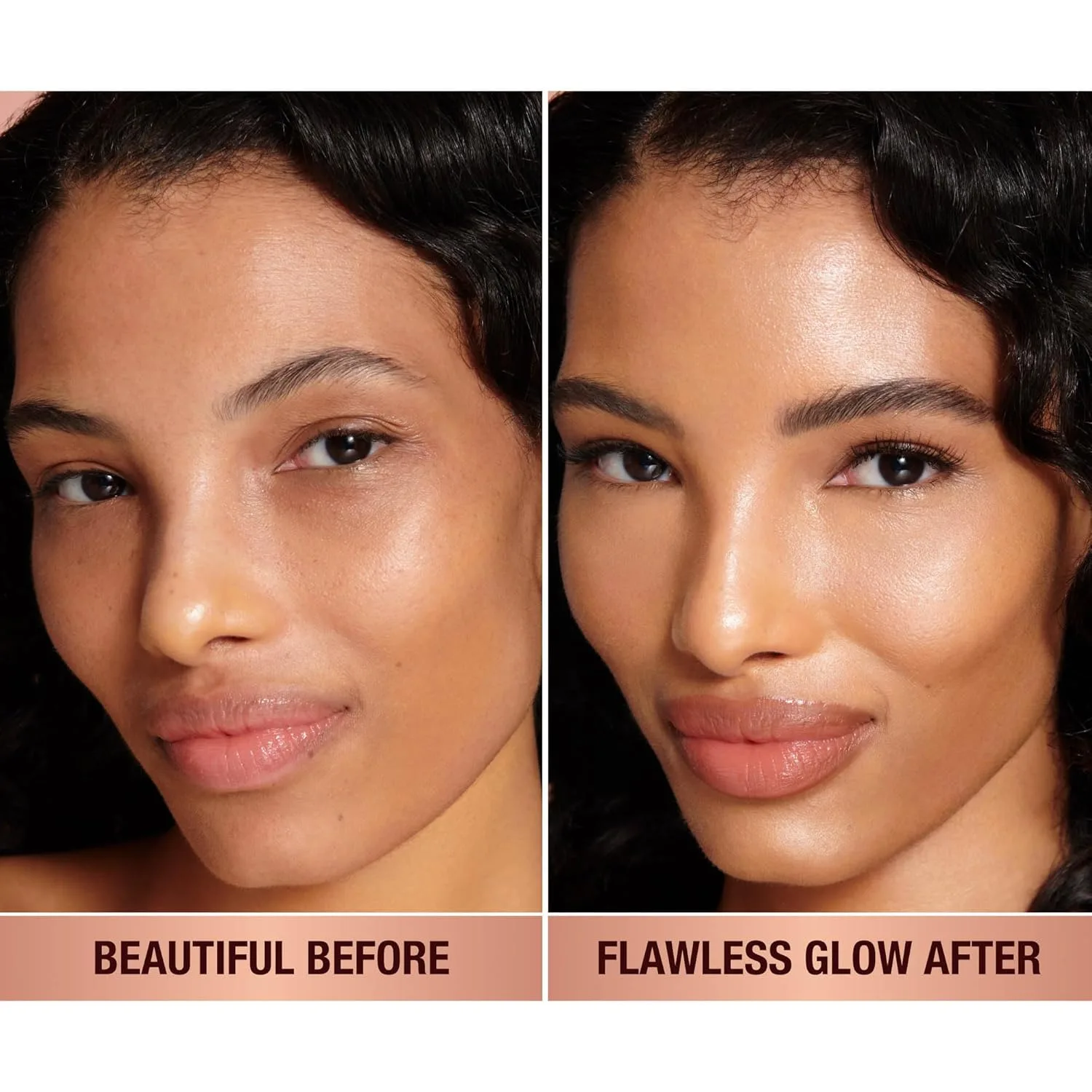 Charlotte Tilbury Hollywood Flawless Filter - универсальный праймер, бустер для сияния и жидкий хайлайтер с легким покрытием для гладкой кожи, 5 Tan - Golden peach shade for tan skin tones — фото 2