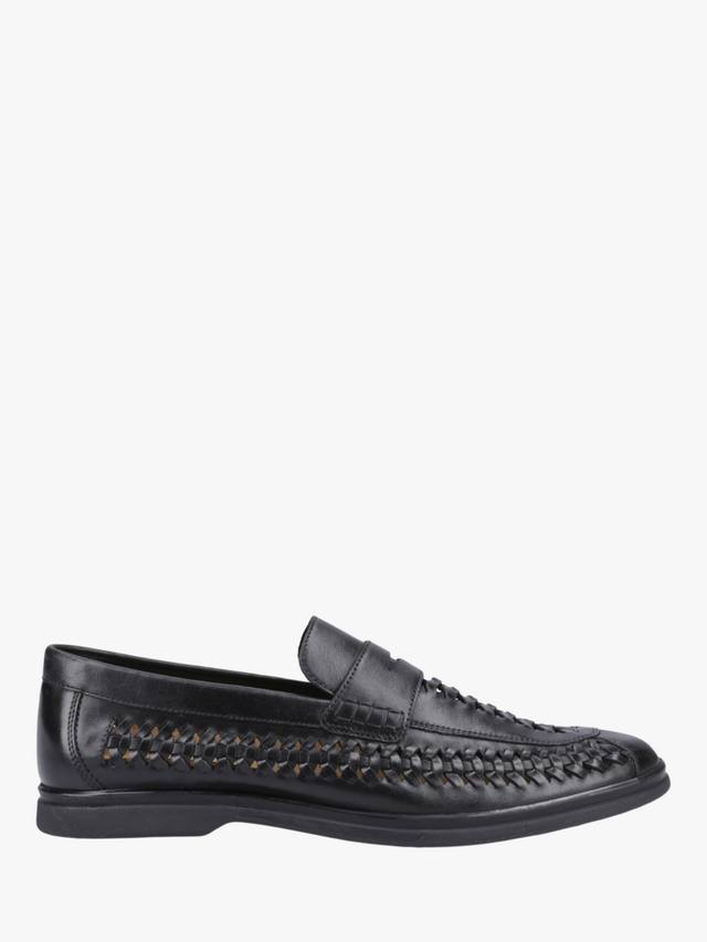 

Плетеные мокасины из кожи боуи Hush Puppies, черный
