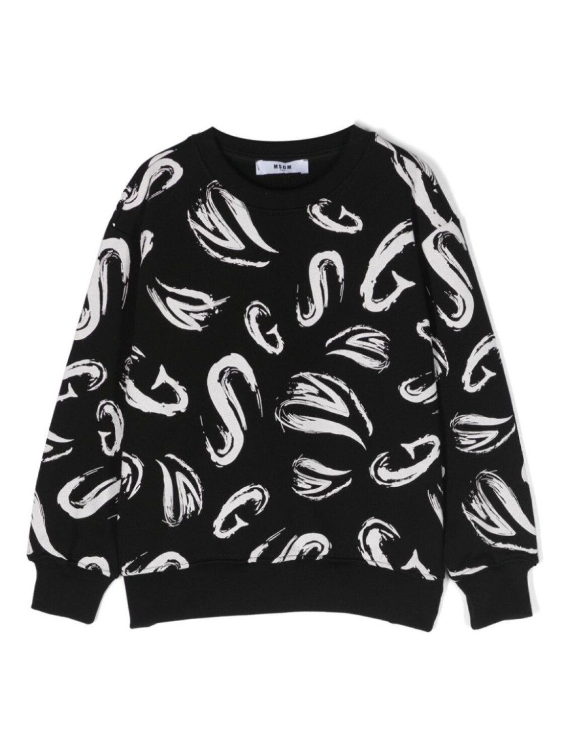 

MSGM Kids толстовка с графичным принтом, черный