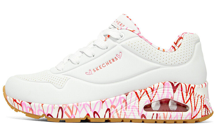 

Кроссовки Skechers Uno Loving Love X James Goldcrown 'White Red Pink' Women's