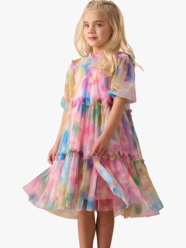 

Детское платье-свинг с сеткой Angel & Rocket, Multi