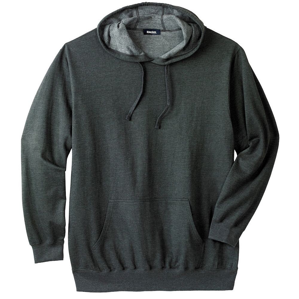 

Мужской большой и высокий флисовый пуловер с капюшоном Kingsize KingSize, цвет Heather Charcoal