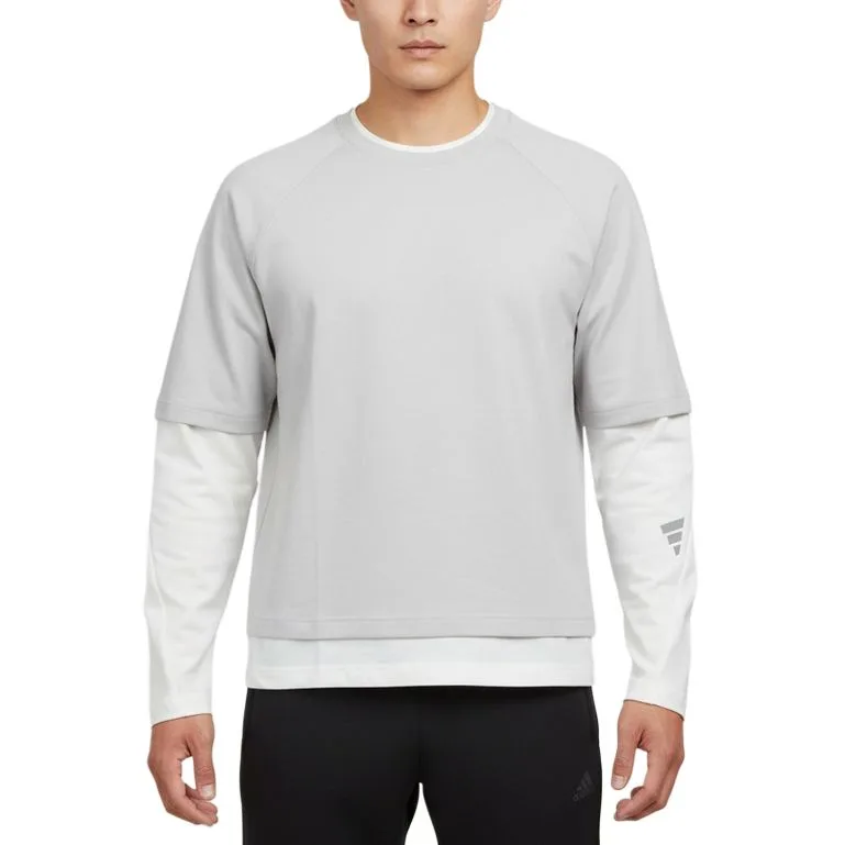 Adidas Футболка мужская Sunlight Gray с круглым вырезом