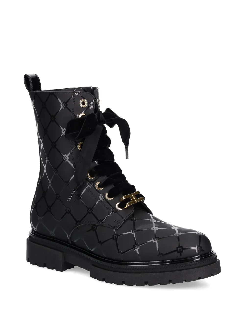 

Кожаные ботинки Elisabetta Franchi La Mia Bambina, черный