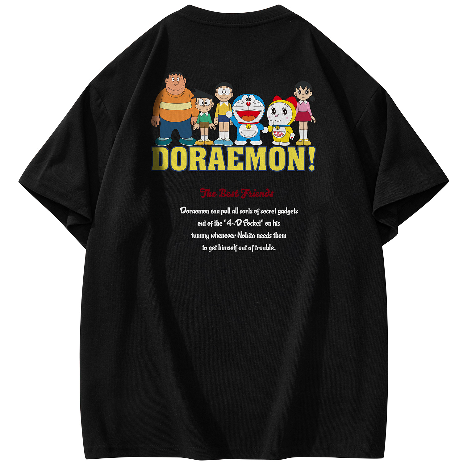 

Футболка унисекс Doraemon, Черный