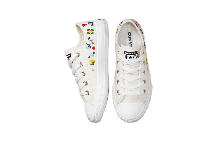 Кеды Converse Chuck Taylor All Star Low PS 'Floral Embroidery', белый — фото 4