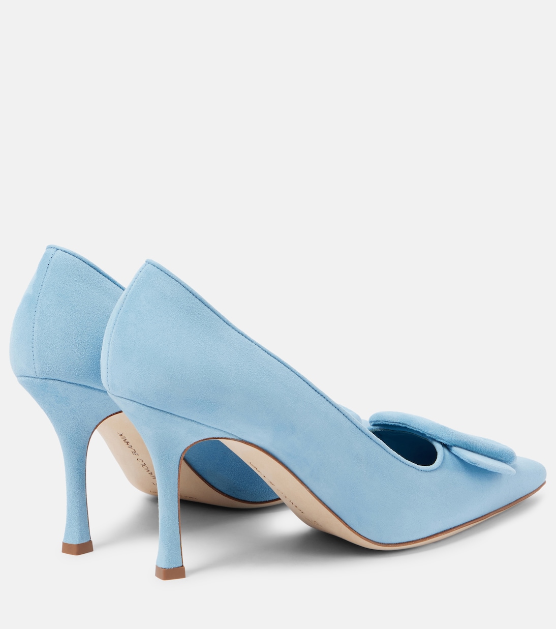 Maysale 90 замшевые лодочки Manolo Blahnik, 4241 Mblu — фото 2