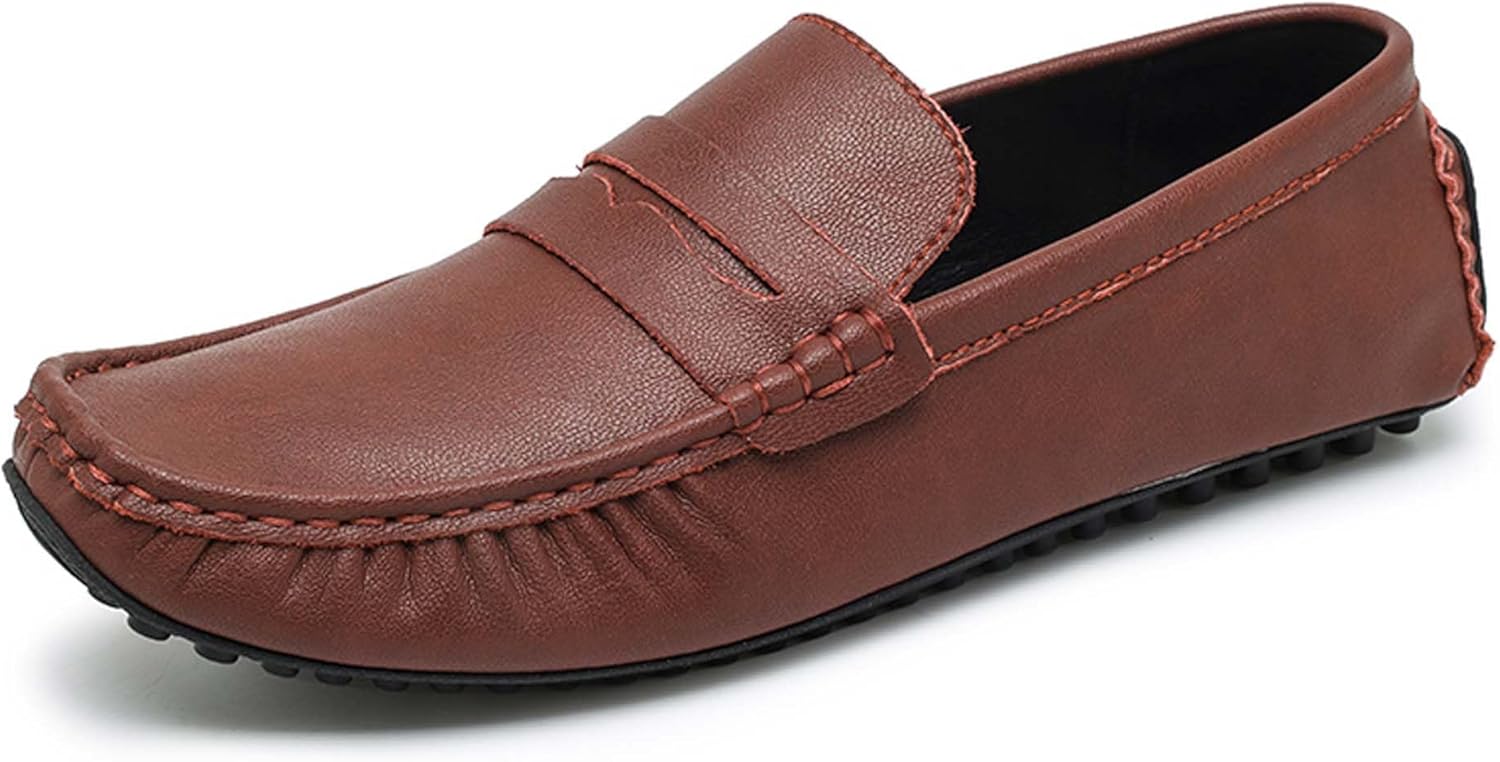 

Мужские лоферы Penny, деловая офисная обувь, формальная обувь, противоскользящая, удобная, для повседневного ношения, вождения, вечеринок, танцев, униформы, банкетов, свадеб, церковных мероприятий, костюмов, платьев, кожаная обувь Generic, красн...