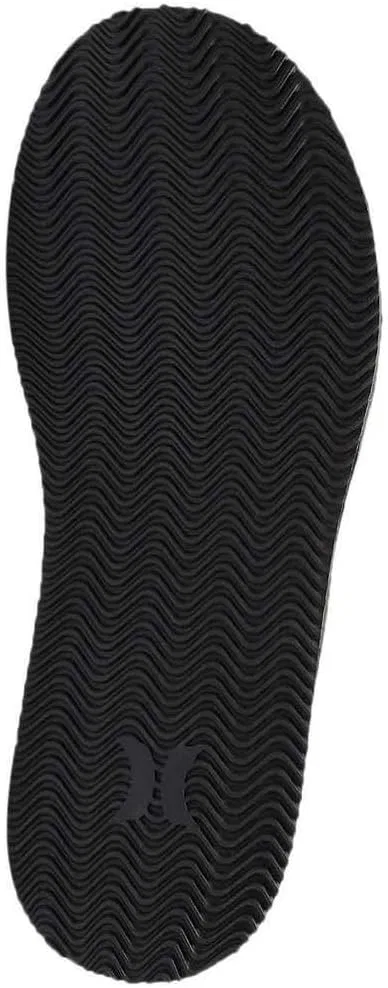 Мужские шлепанцы Hurley Nike Lunarlon Lunar из натуральной кожи, Black / Black / Anthracite — фото 2