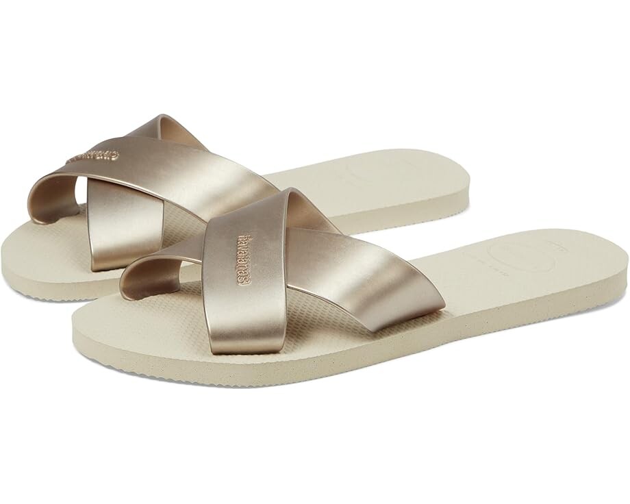 Сандалии Havaianas Aqua Metallic, бежевый