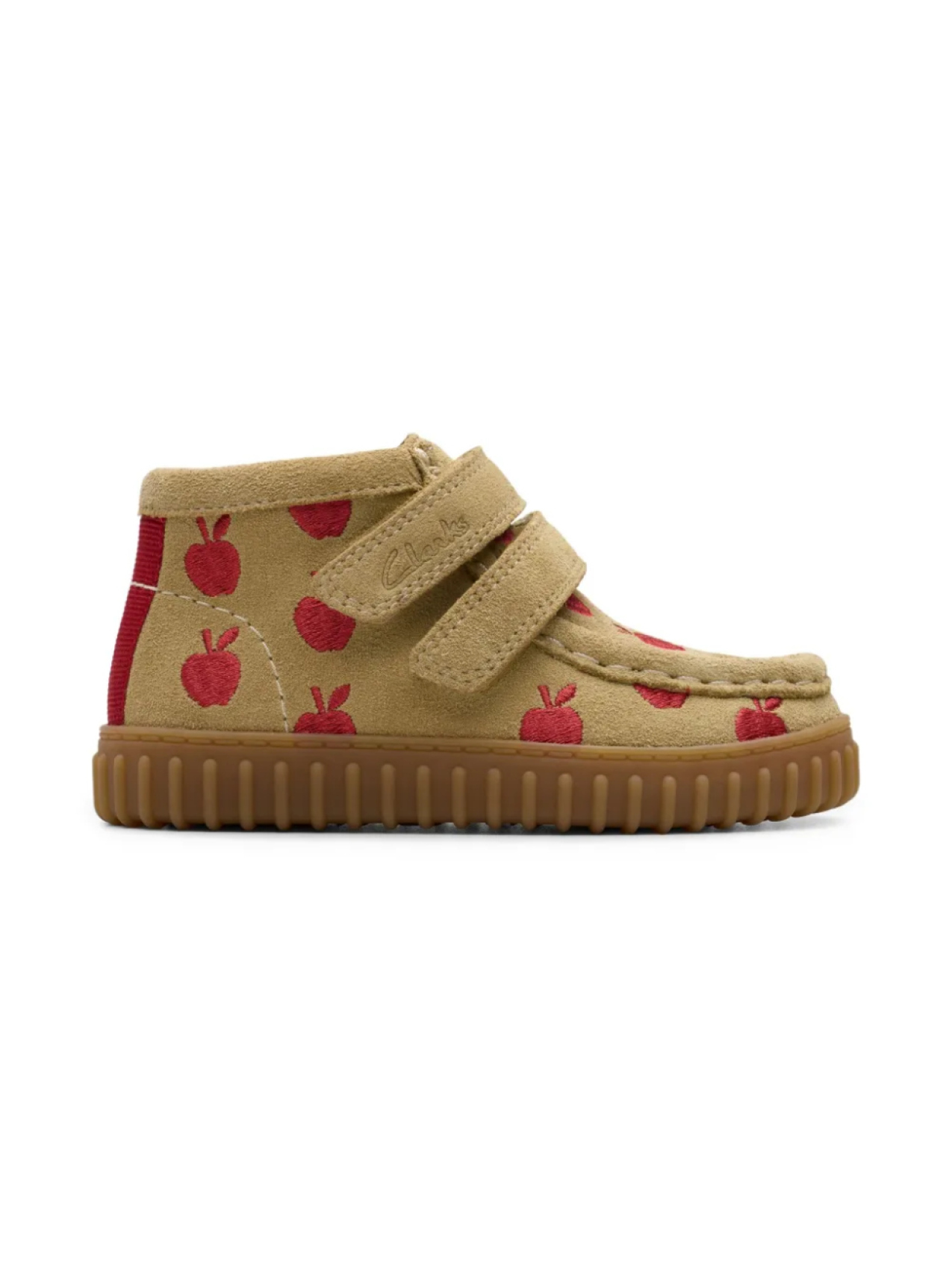 

Замшевые сапоги Clarks Kids, коричневый