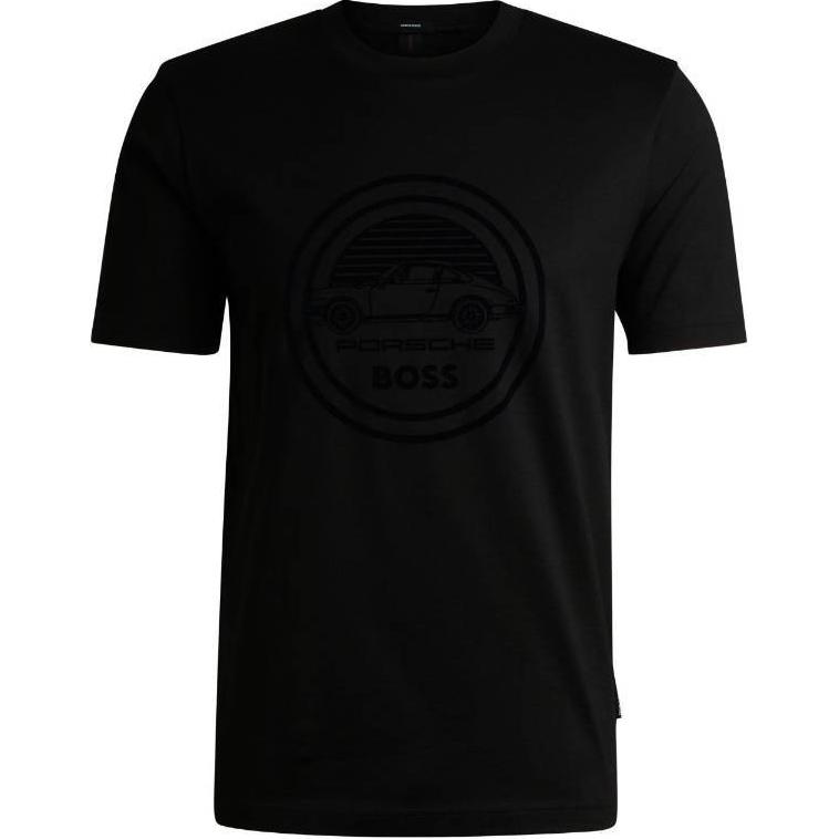 

Футболка с принтом логотипа Porsche HUGO BOSS, черная