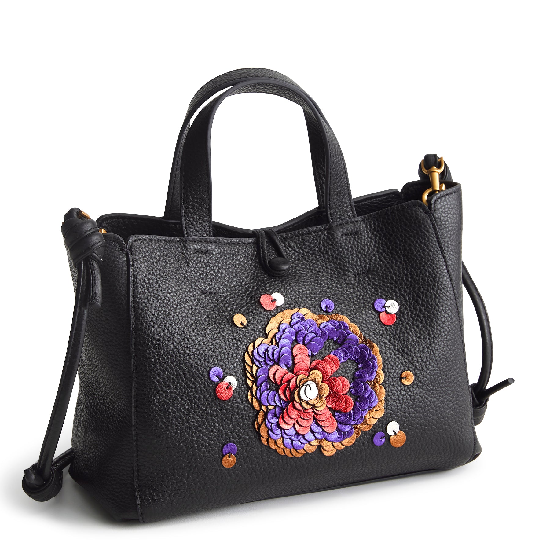 

Мини-сумка-тоут Hathaway из натуральной кожи, распродажа Vera Bradley, bossanova bold sequin