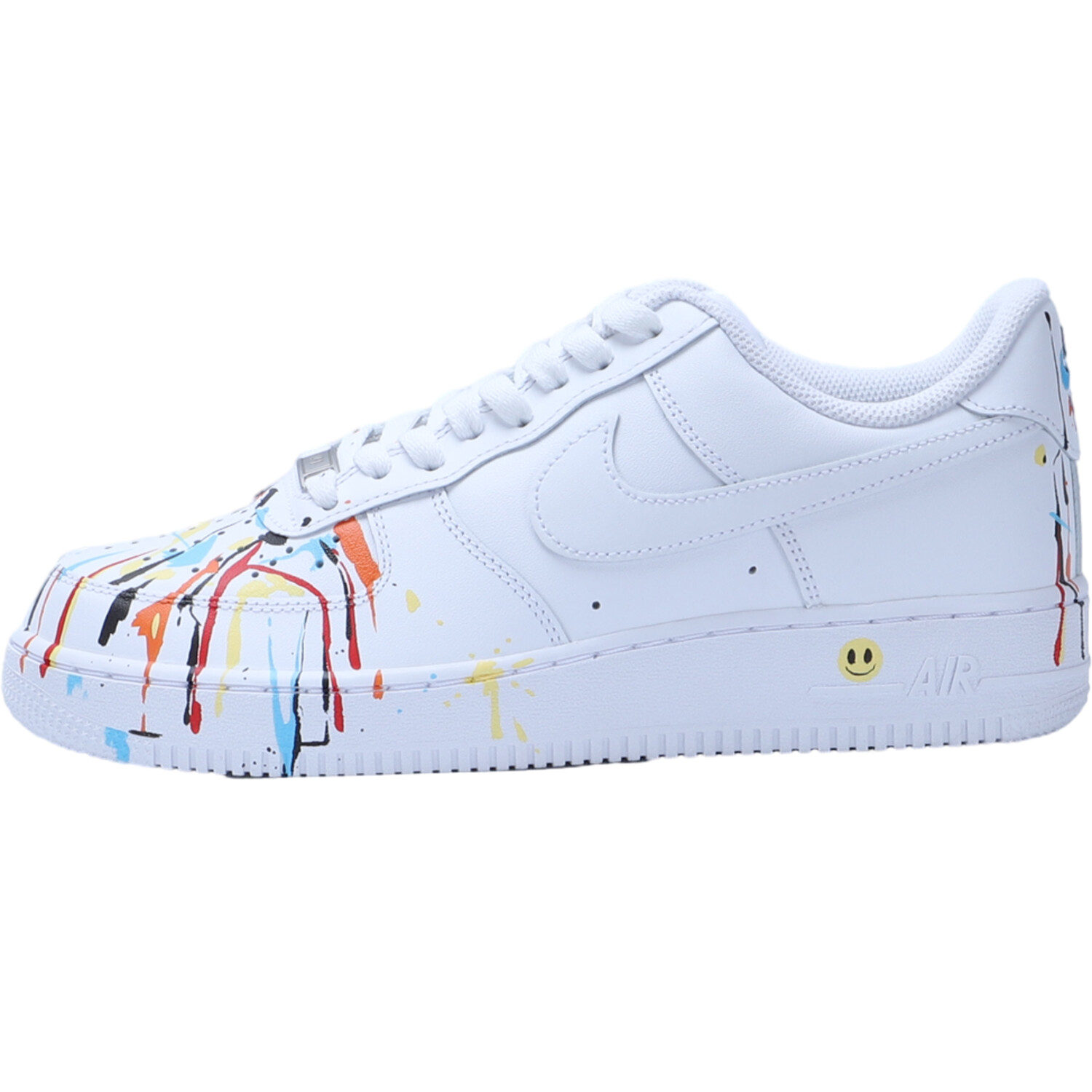 

Кроссовки Nike Air Force 1 Skateboarding Shoes Men Low-top Red-white-blue-green-yellow, белый