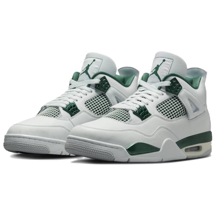 Мужские баскетбольные кроссовки Jordan Air Jordan 4 Vintage, White/Green — фото 3