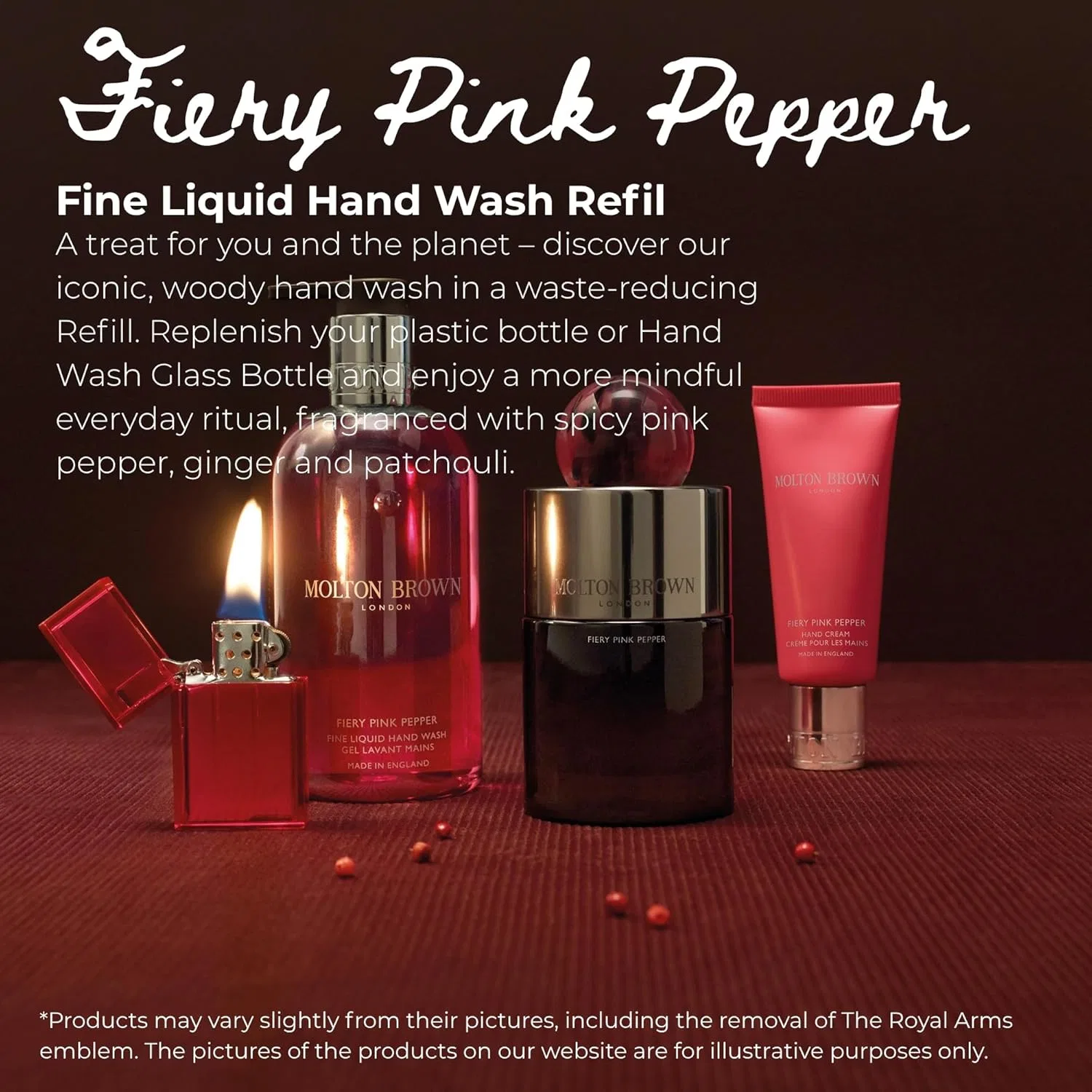 Запасной блок жидкого мыла для рук «Fiery Pink Pepper» 400 мл от MOLTON BROWN Molton Brown — фото 2
