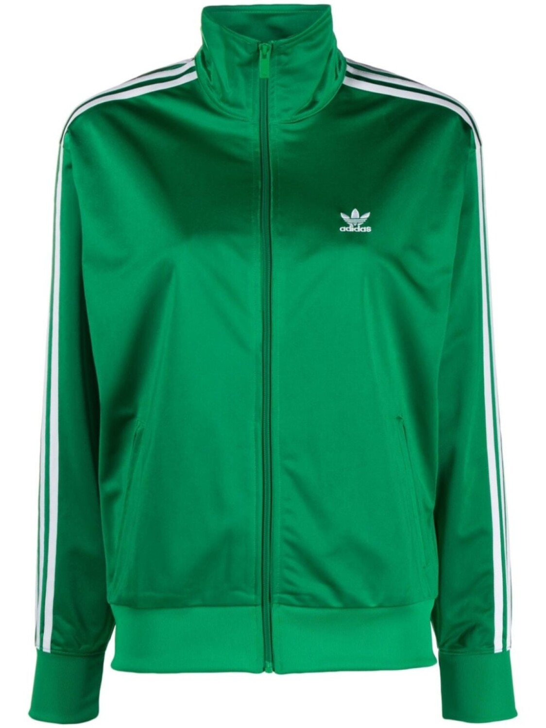 

adidas спортивная куртка с вышитым логотипом, зеленый