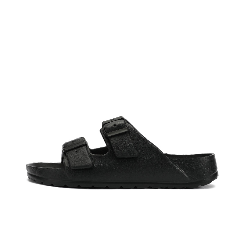 

UBZ Унисекс слайдеры бежево-черные Natural Black мужские, цвет Natural Black-Men's