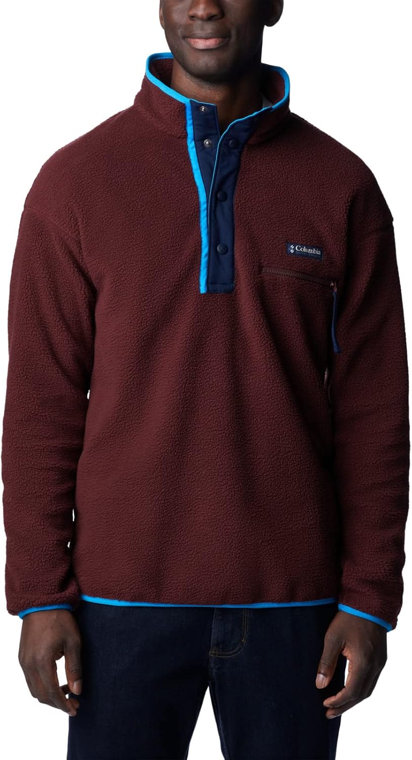 

Columbia Мужская флисовая куртка Helvetia Half Snap, Elderberry
