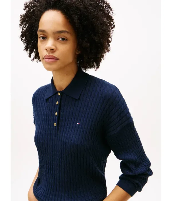 Полюс relaxed fit Tommy Hilfiger, темно-синий — фото 4